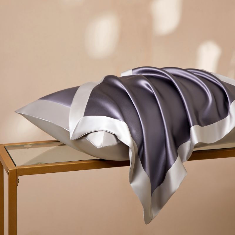 40 Momme Silk Pillowcase Front - Luxury Skincare Men review and price
