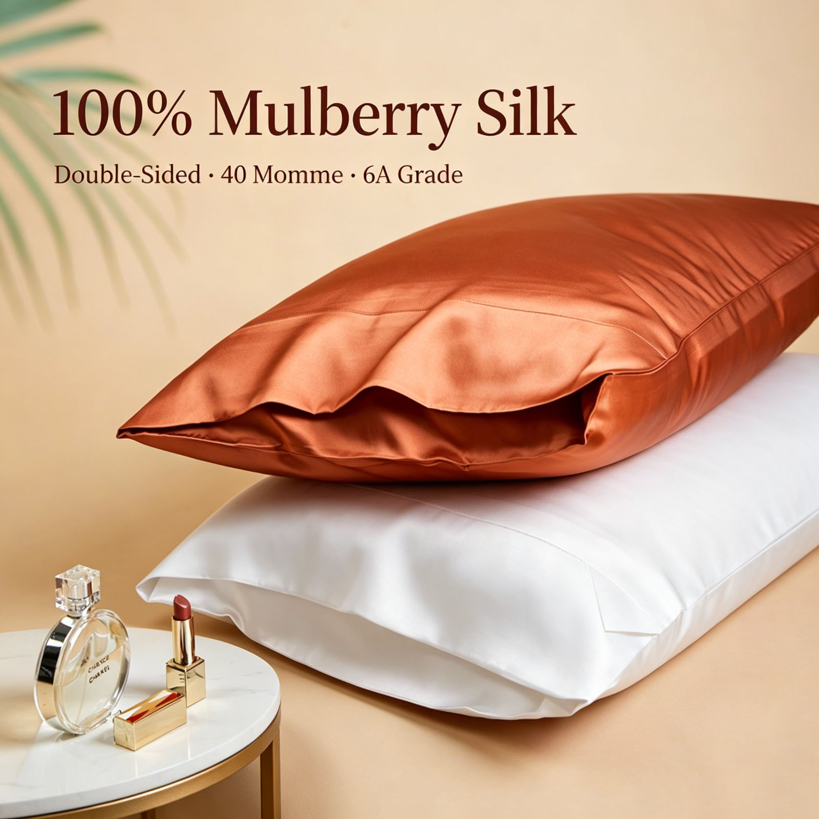 100% Mulberry Silk Pillowcase  - Luxury Queen Skincare review and price